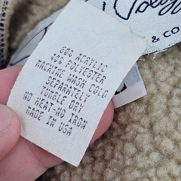 Tasha Polizzi Faux Suede Fleece Lined Vest Black Women's L Embroidered Full Zip - Picture 8 of 10